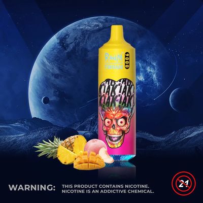 850mAh 9000 Puffs Disposable Vape Pens With Peachy Mango Pineapple Fruit Flavors
