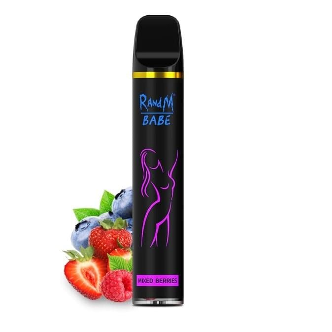 RandM Babe E Cig Vape Pods Disposable Vape 2500 Puffs 8ml Rechargeable
