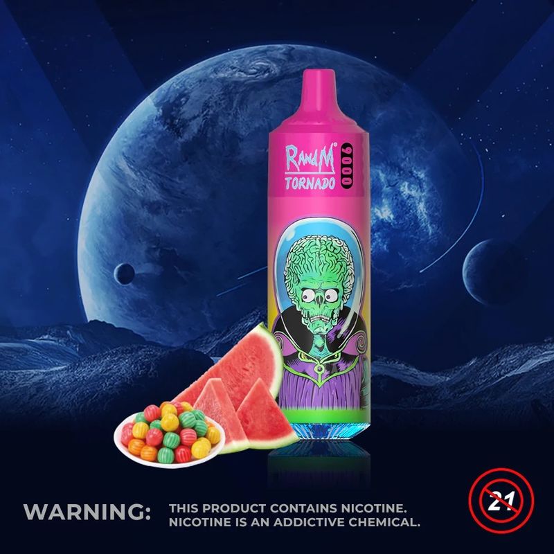 850mAh 9000 Puffs Disposable Vape Pens With Peachy Mango Pineapple Fruit Flavors
