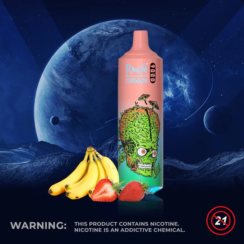 850mAh 9000 Puffs Disposable Vape Pens With Peachy Mango Pineapple Fruit Flavors