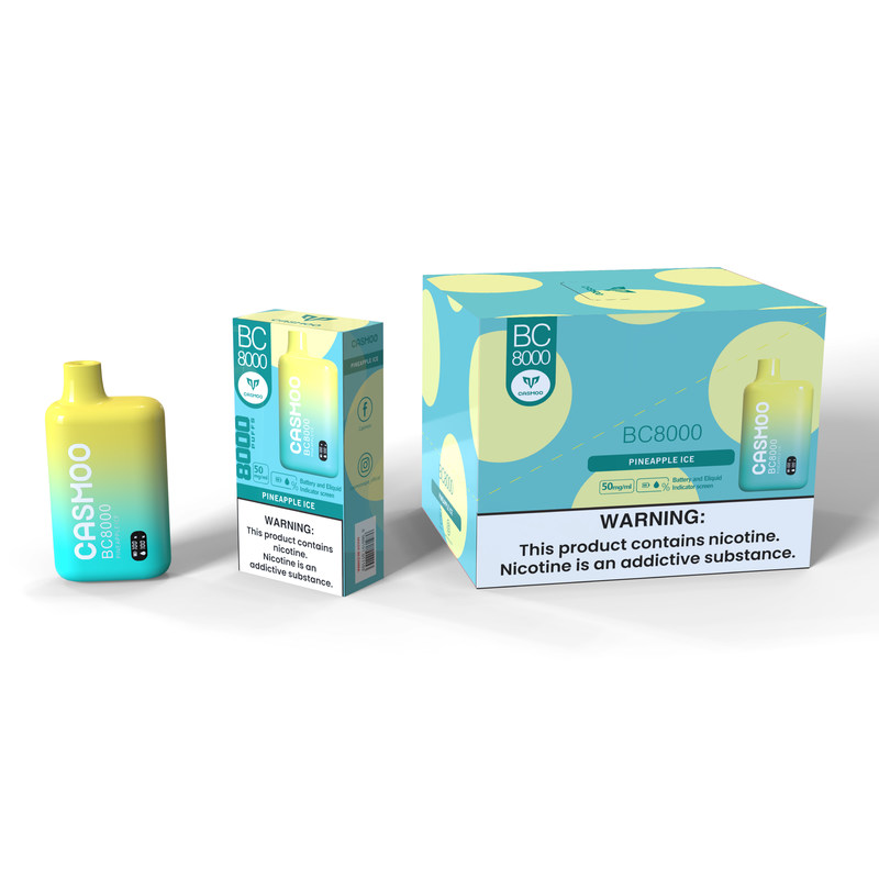 Mixed Fruits Flavor 8000 Puff Vape Rechargeable With LCD Screen For Liquid And Battery