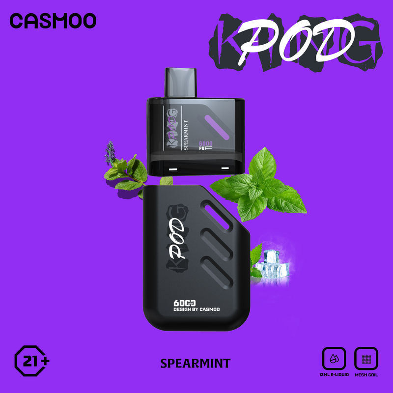 OEM ODM Rechargeable Disposable Vape Mesh Coil 5000 Puff Vape Casmoo POD King
