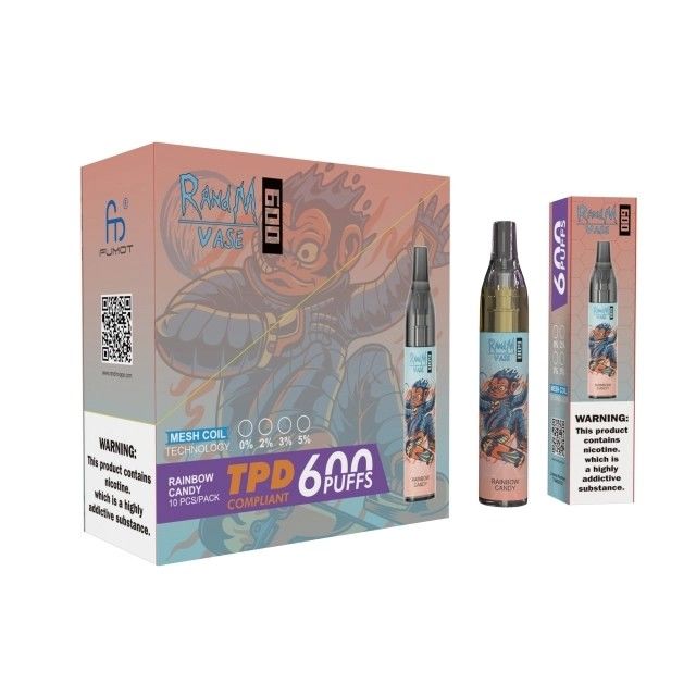RandM Vase 600 Puffs Disposable Vape Custom Vape Pen 2ml Multi Flavors